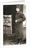 Jessie Kenney, British suffragette, dressed as a telegraph boy by Anonymous