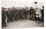 Una Dugdale, British suffragette, campaigning at the Newcastle by-election by Anonymous