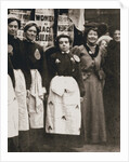 Ada Flatman, British suffragette, at a demonstration she organised in Liverpool by Anonymous
