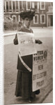 Miss Kelly, a suffragette, selling Votes for Women by Anonymous
