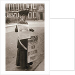 Miss Kelly, a suffragette, selling Votes for Women by Anonymous