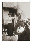 Barbara Ayrton, British suffragette, campaigning on the Votes for Women bus by Anonymous
