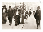 Suffragettes trying to speak to the Prime Minister by Anonymous