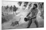 When the strange-looking blackfellows were close to him, Yoonecara released the bandicoot by Raymond Wenban