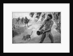 When the strange-looking blackfellows were close to him, Yoonecara released the bandicoot by Raymond Wenban