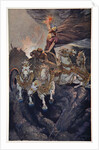 Merodach sets forth to attack Tiamat by Ernest Wellcousins