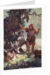 The Shepherd finds the babe Semiramus by Ernest Wellcousins
