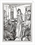 Circe sends the Swine (The Companions of Ulysses) to the Styes by Henry Justice Ford