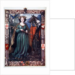 Morgan le Fay with Excalibur by Dora Curtis