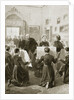 Bluecoat schoolboys showing their drawings to Queen Victoria by Anonymous