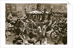 King Edward VII and Queen Alexandra on their way to the State Opening of Parliament by Anonymous