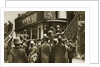 Londoners rushing for a bus on Ludgate Hill by Anonymous