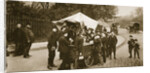 Children buying ice-cream from an Italian trader by Anonymous