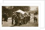 Children buying ice-cream from an Italian trader by Anonymous