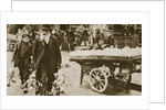 Old Jewish man and his grandson carrying some fowls by Anonymous