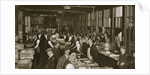 Newsvendors gather to pick up the next day's newspapers to sell by Anonymous