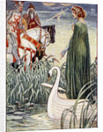King Arthur asks the Lady of the Lake for the sword Excalibur by Anonymous