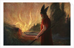As the Flames Rise, Wotan Leaves by Anonymous
