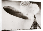 The German airship 'Hindenburg' blows up by Anonymous