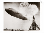 The German airship 'Hindenburg' blows up by Anonymous