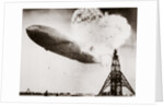 The German airship 'Hindenburg' blows up by Anonymous