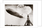 The German airship 'Hindenburg' blows up by Anonymous
