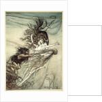 The Rhinemaidens teasing Alberich by Arthur Rackham