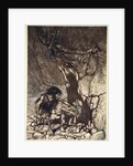 Mime howling 'Ohe! Ohe! Oh! Oh!' by Arthur Rackham