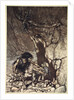 Mime howling 'Ohe! Ohe! Oh! Oh!' by Arthur Rackham
