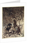 Mime howling 'Ohe! Ohe! Oh! Oh!' by Arthur Rackham
