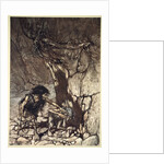 Mime howling 'Ohe! Ohe! Oh! Oh!' by Arthur Rackham
