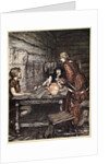 Hunding discovers the likeness between Siegmund and Sieglunde by Arthur Rackham
