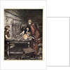 Hunding discovers the likeness between Siegmund and Sieglunde by Arthur Rackham