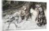 Mime finds the mother of Siegfried in the forest by Arthur Rackham