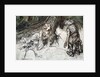Mime finds the mother of Siegfried in the forest by Arthur Rackham