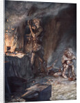 The forging of Nothung by Arthur Rackham