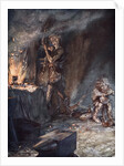 The forging of Nothung by Arthur Rackham