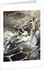 The Rhine Maidens obtain possession of the ring and bear it off in triumph by Arthur Rackham