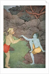 Rama sending his signet-ring to Sita by K Venkatappa