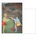 Rama sending his signet-ring to Sita by K Venkatappa