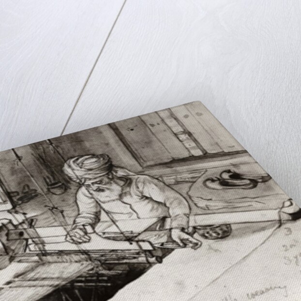 Weaving Silk on a Loom by John Lockwood Kipling