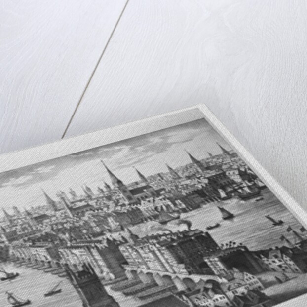 London Bridge in the year 1616 by Anonymous