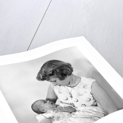Princess Anne holding Prince Andrew by Cecil Beaton