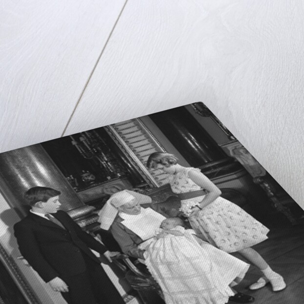 Prince Charles, Princess Anne, Prince Andrew and their nurse by Cecil Beaton