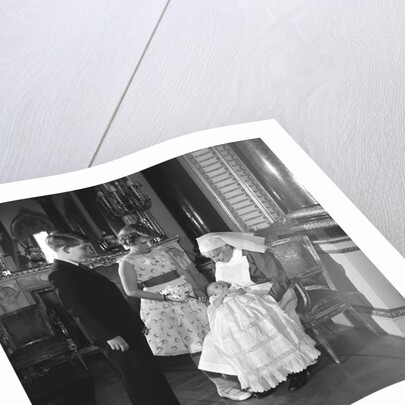 Prince Charles, Princess Anne, Prince Andrew and their nurse by Cecil Beaton