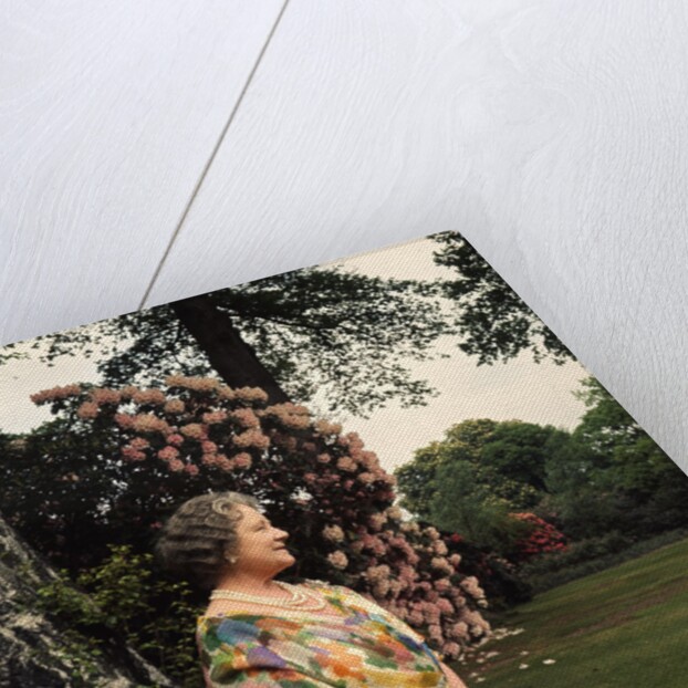 Queen Elizabeth, The Queen Mother in the gardens at Windsor Great Park by Cecil Beaton