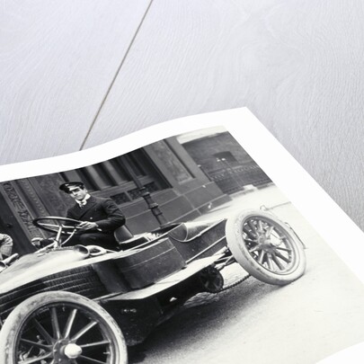 Montague Graham White at the wheel of Wolseley racing car by Lafayette Portrait Studios