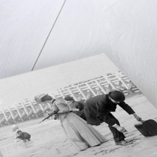 Beachcombing in Suits with Briefcase by Andrew Pitcairn-Knowles