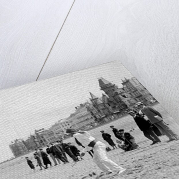 Two Men Throwing Diabolo on Sands by Andrew Pitcairn-Knowles