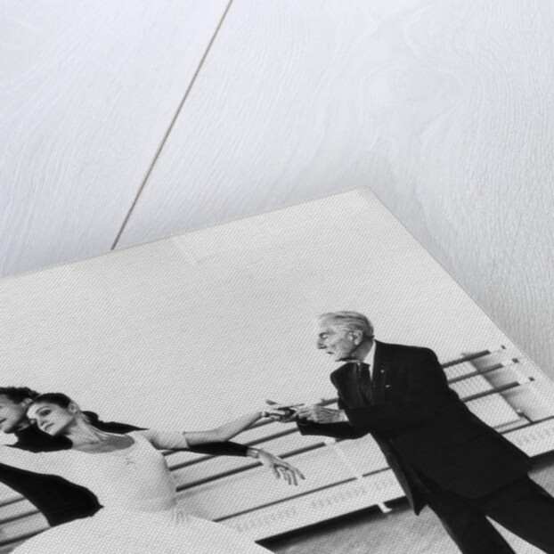 Maria Almeida and Anthony Dowell with Frederick Ashton rehearsing Cinderella by Anthony Crickmay